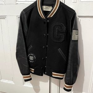 COACH WOOL & LEATHER VARISTY JACKET